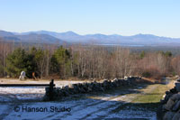 Ossipee Lake, NH - Lake with Horses from Granite, NH